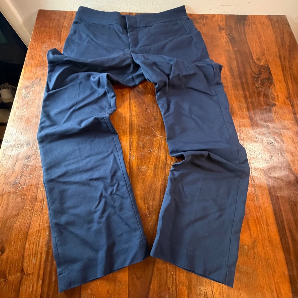 Liverpool Los Angeles London Navy Straight Leg Trousers LM5099MT Size 10/30